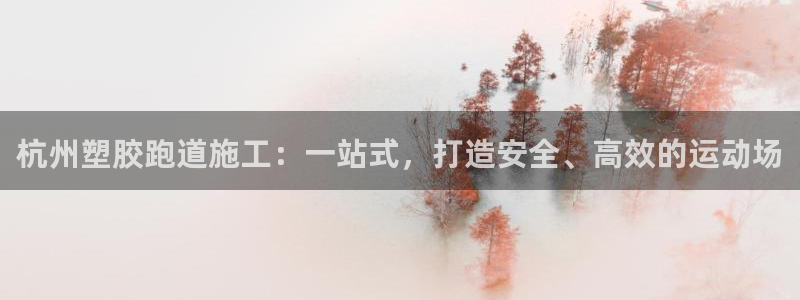 红足一1世平台：杭州塑胶跑道施工：一站式，打造安全、高效的运动场