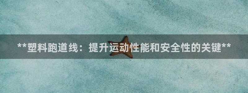 红足体育网：**塑料跑道线：提升运动性能和安全性的关键**