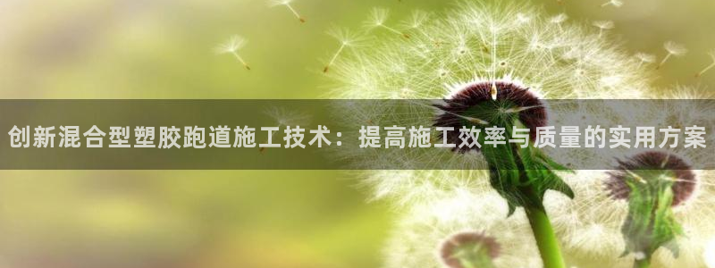 红足 世足球手机网：创新混合型塑胶跑道施工技术：提高施工效率与质量的实用方案